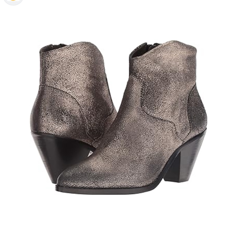 Frye Metallic Ankle Boots - Picture 1 of 14